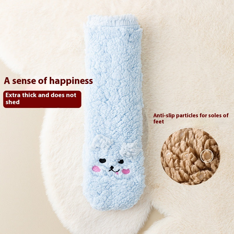 Velvet Non-Slip Winter Floor Socks