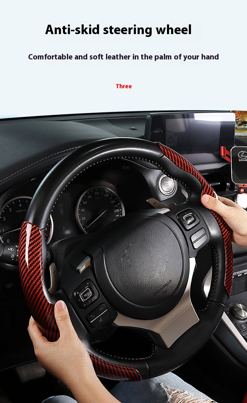 Carbon Fibre Steering Wheel Cover