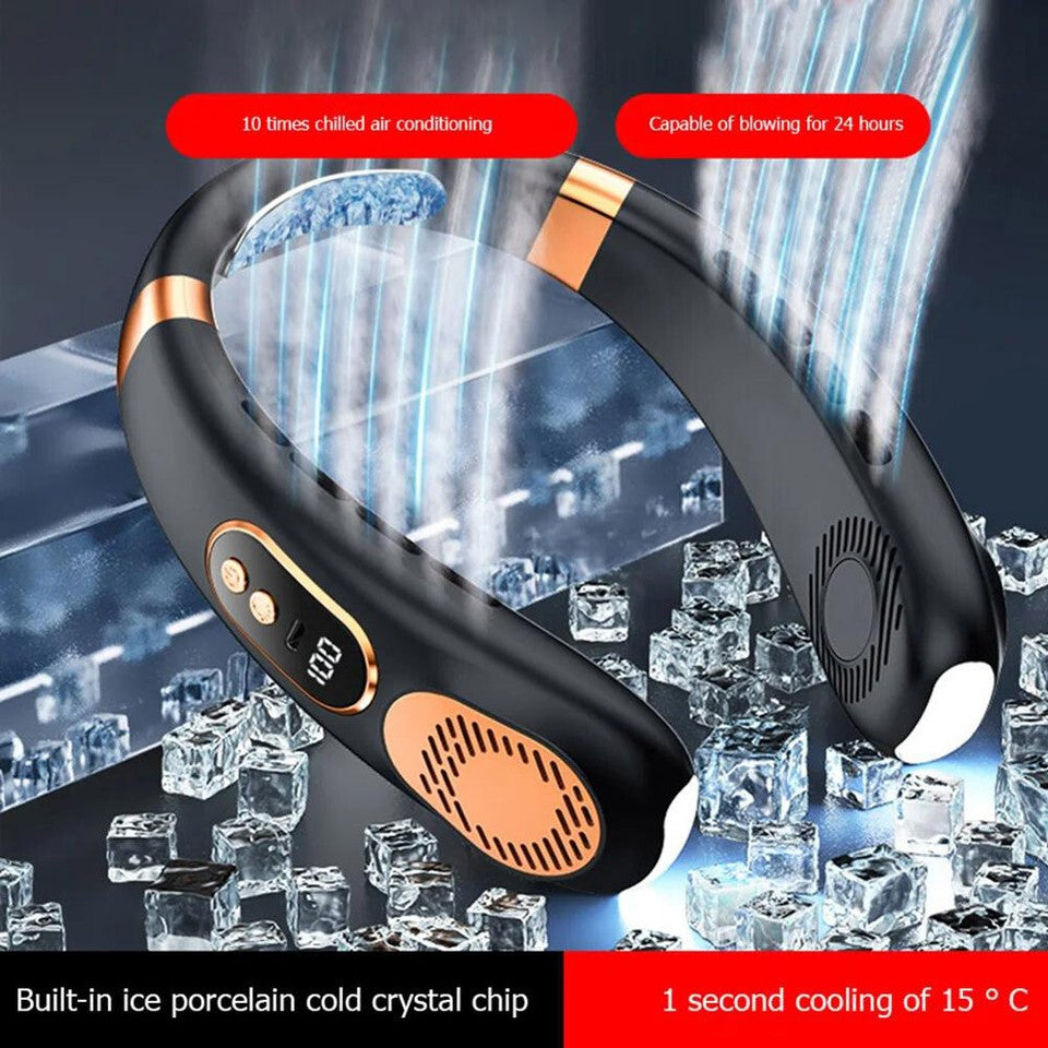 Bladeless USB Neck Fan 5-Speed