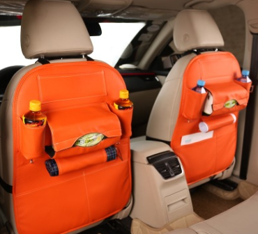 Car Seat Leather Storage Organiser Bag