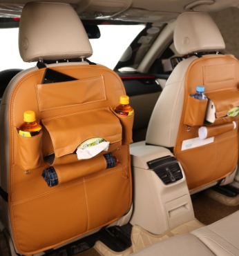 Car Seat Leather Storage Organiser Bag