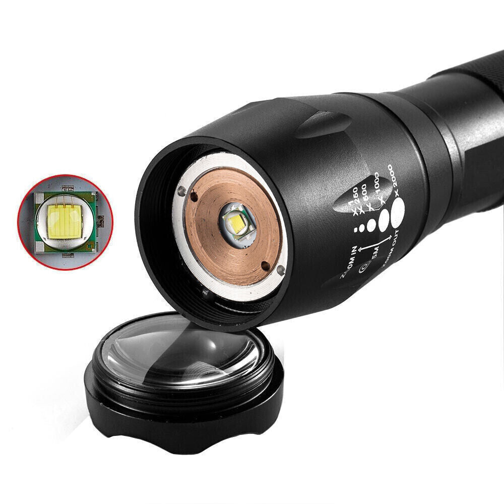 LED Rechargeable Flashlight 2-Pack