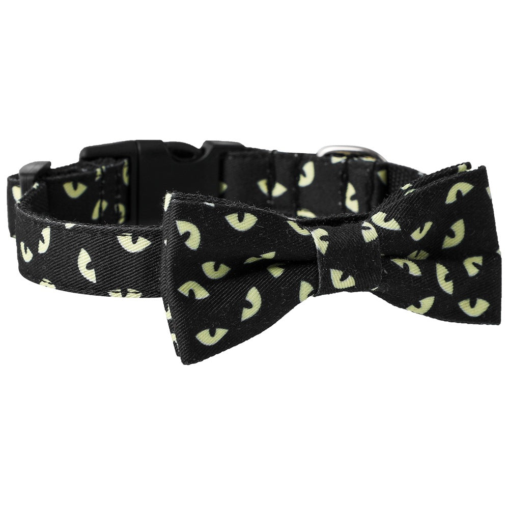 Skull Bat Halloween Pet Collar