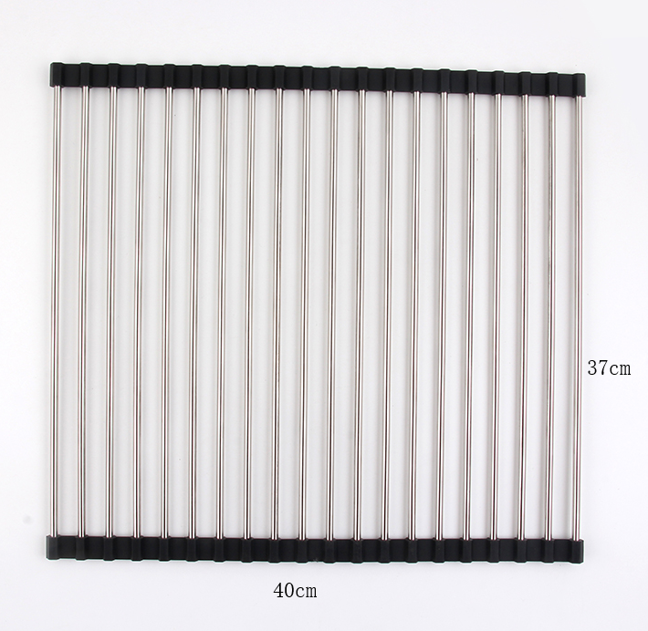 Folding Stainless Steel Sink Drain Rack