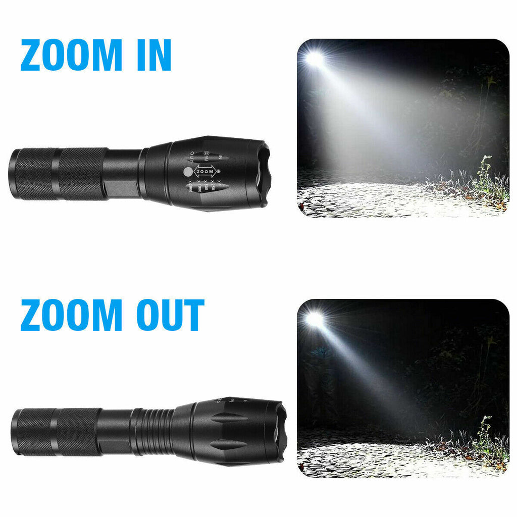 LED Rechargeable Flashlight 2-Pack