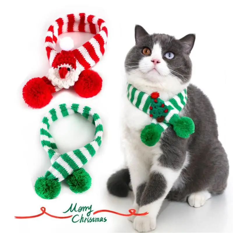 Winter Pet Knitted Scarf Collar