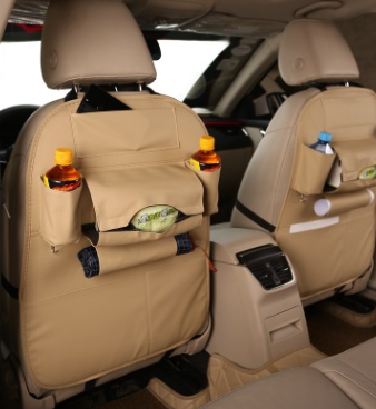 Car Seat Leather Storage Organiser Bag