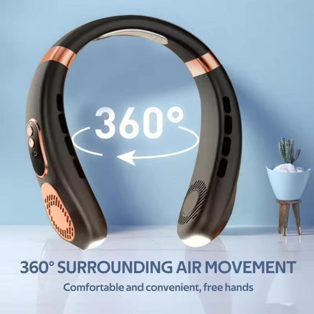 Bladeless USB Neck Fan 5-Speed