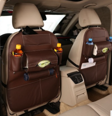 Car Seat Leather Storage Organiser Bag