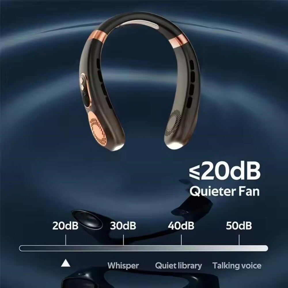 Bladeless USB Neck Fan 5-Speed