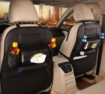 Car Seat Leather Storage Organiser Bag