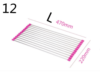 Folding Stainless Steel Sink Drain Rack