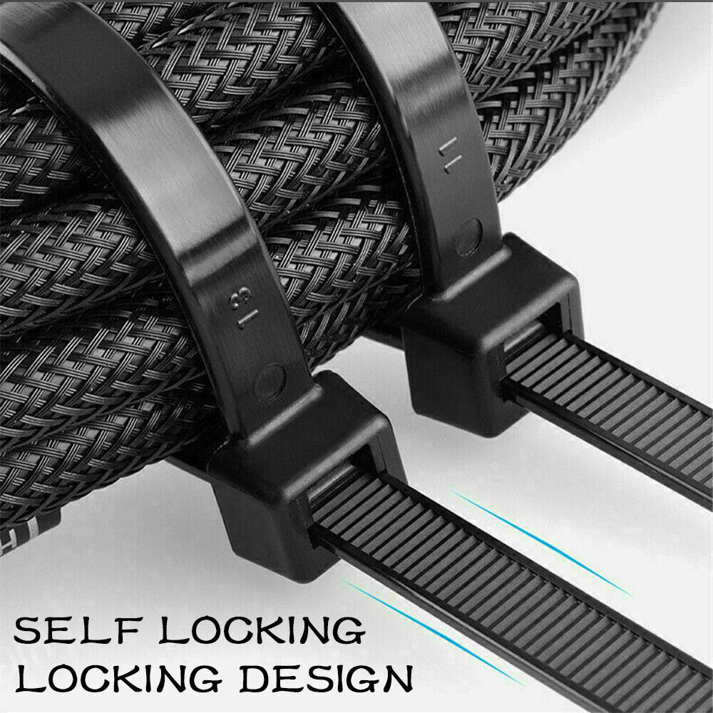 Nylon Cable Ties 100 Pack Black