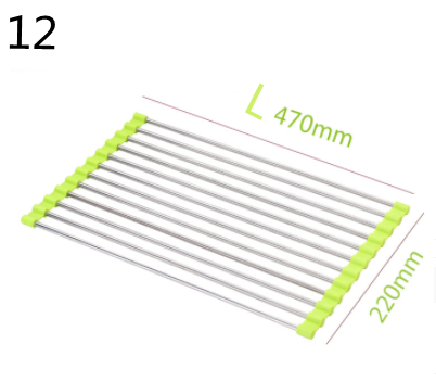 Folding Stainless Steel Sink Drain Rack