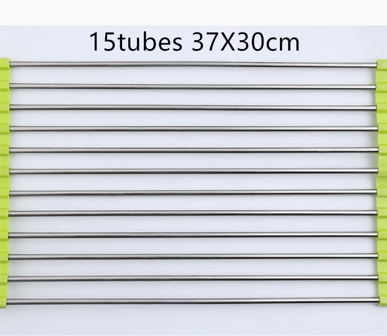Folding Stainless Steel Sink Drain Rack