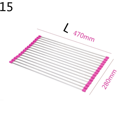 Folding Stainless Steel Sink Drain Rack
