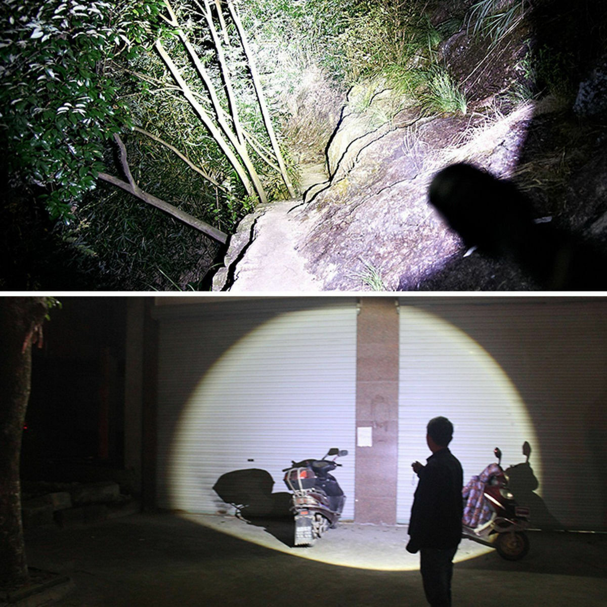 LED Rechargeable Flashlight 2-Pack