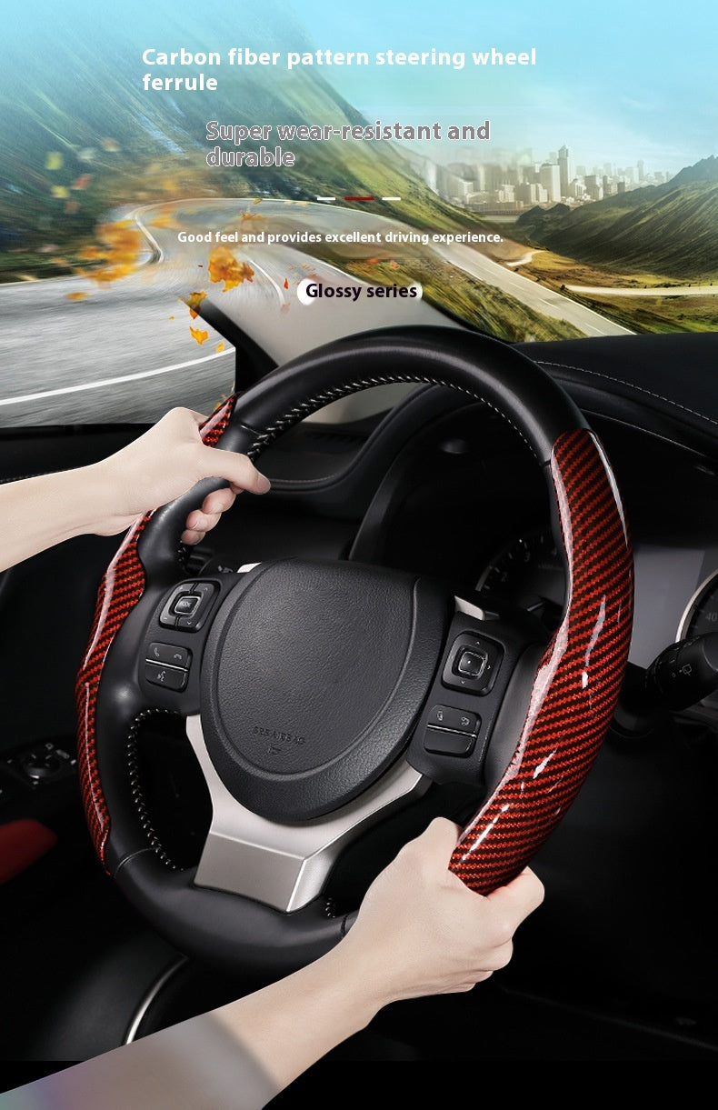 Carbon Fibre Steering Wheel Cover
