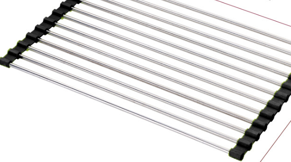 Folding Stainless Steel Sink Drain Rack
