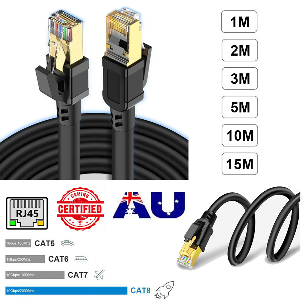 Cat6/7/8 Gigabit Ethernet Patch Cable