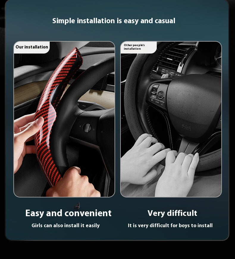 Carbon Fibre Steering Wheel Cover