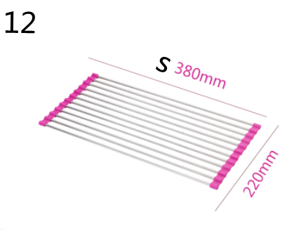 Folding Stainless Steel Sink Drain Rack