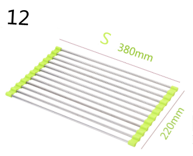 Folding Stainless Steel Sink Drain Rack