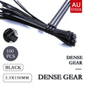 Nylon Cable Ties 100 Pack Black