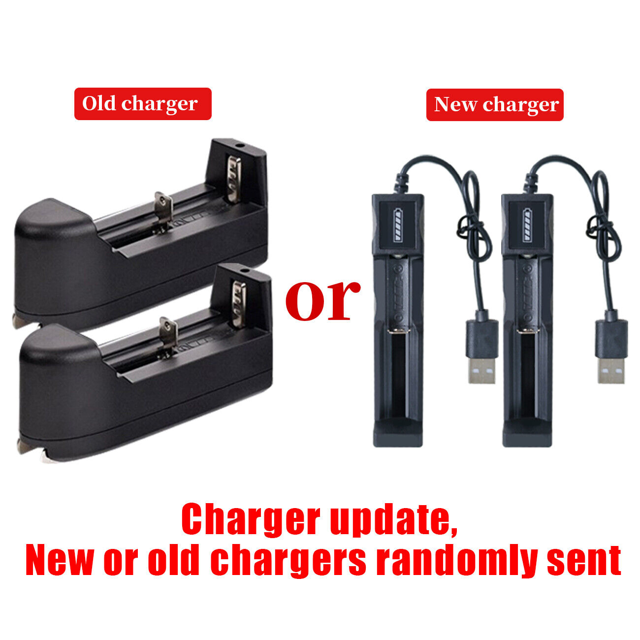 LED Rechargeable Flashlight 2-Pack