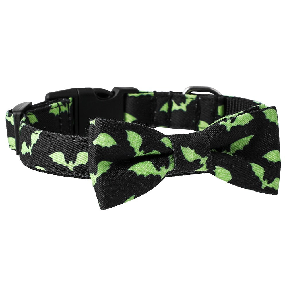 Skull Bat Halloween Pet Collar