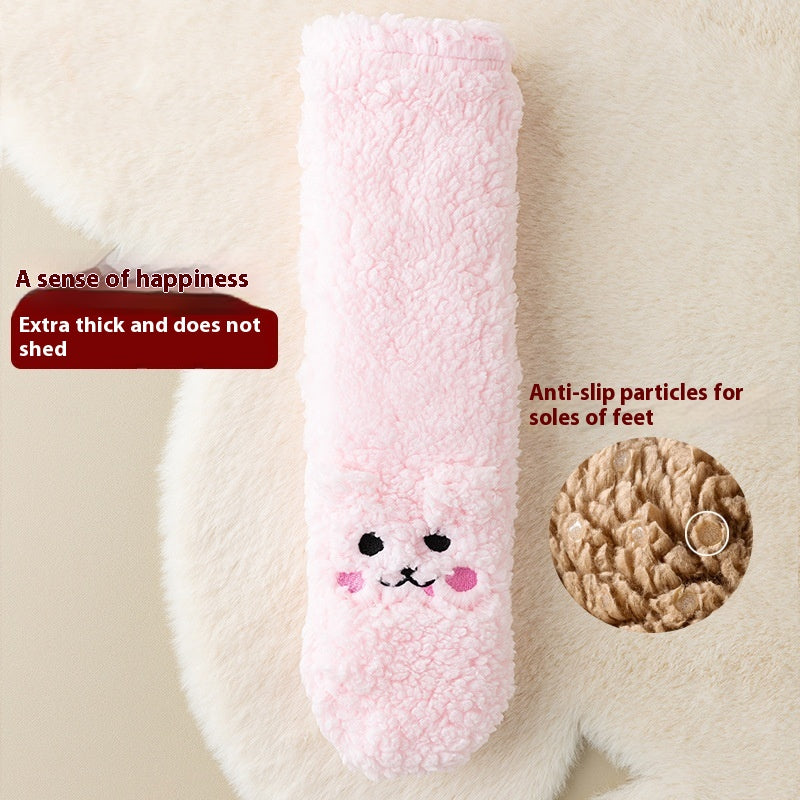 Velvet Non-Slip Winter Floor Socks