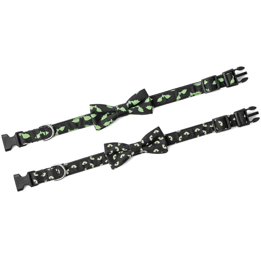 Skull Bat Halloween Pet Collar