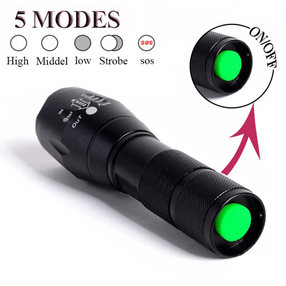 LED Rechargeable Flashlight 2-Pack