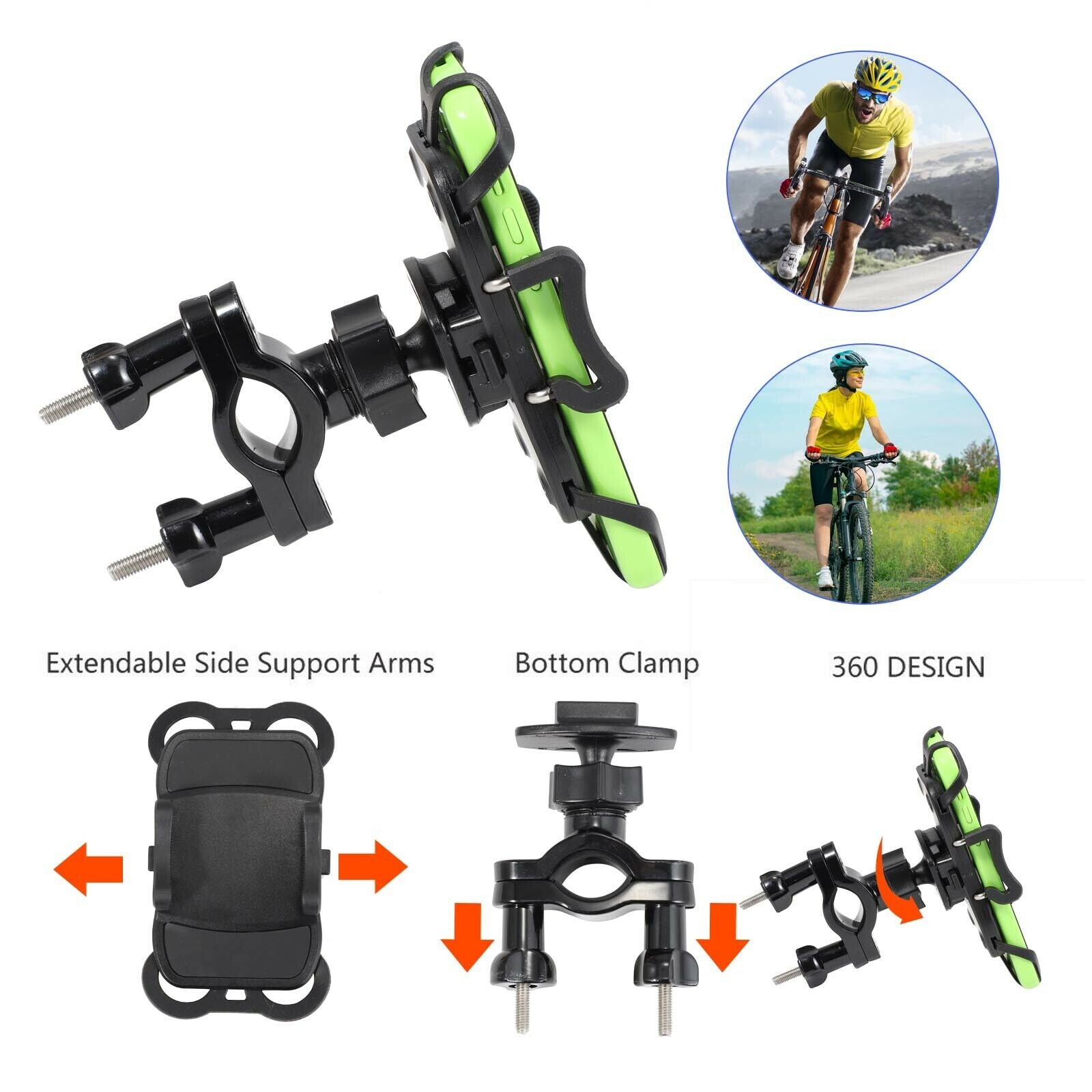 360 Bike Phone Mount Holder